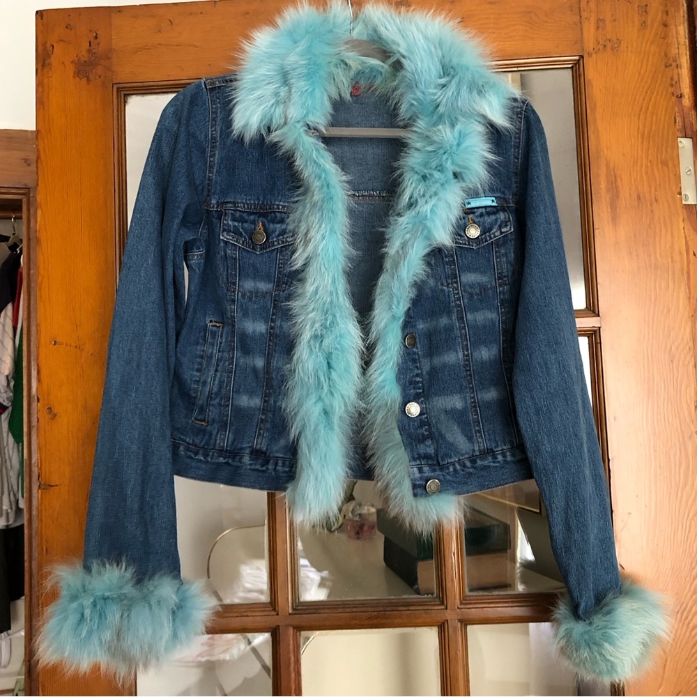 Vintage Fur Jean Jacket